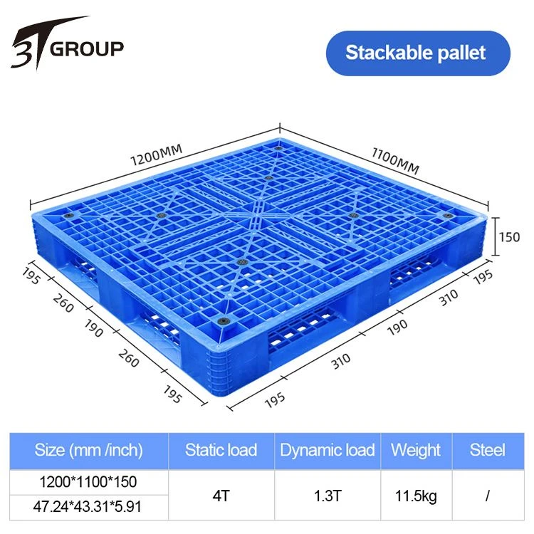 heavy duty reversible industrial plastic pallet manufactory