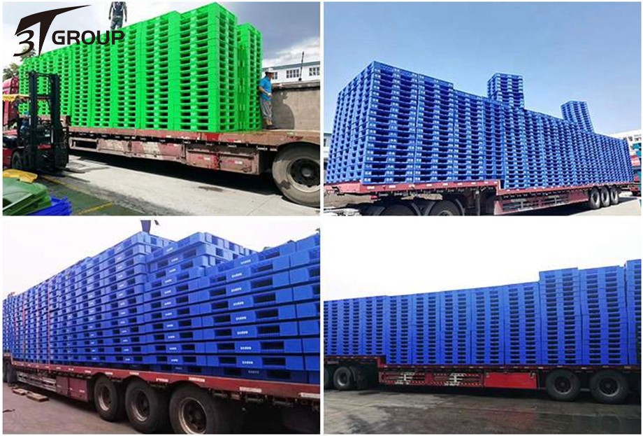Open Deck Plastic Pallet with 3 Runners PRICE