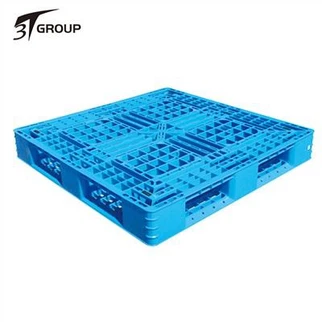 Paletas de plástico resistentes con plataforma sólida para uso alimentario