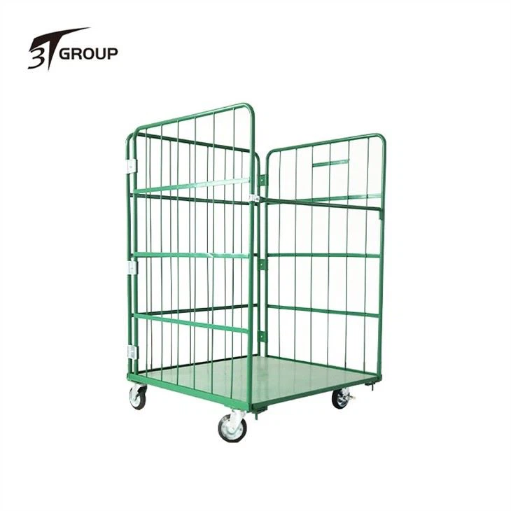 China 3 Sided Heavy Duty Roll Cage Trolley