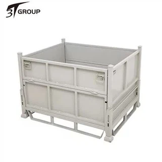 Caja de paleta plegable de acero plegable