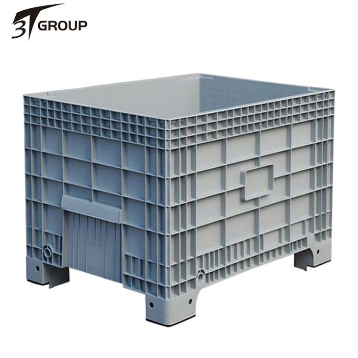 Solid Plastic Pallet Container with Wheels price